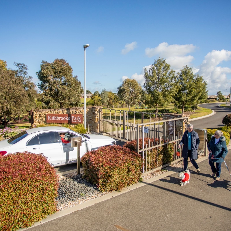 KPCC ladies security gate dogs